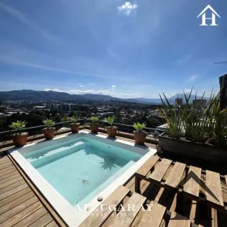 penthouse con jardin pergola y jacuzzi zona 14 — Apartamento en Venta en Zona 14, Guatemala, Ciudad — miniatura 1 de 11